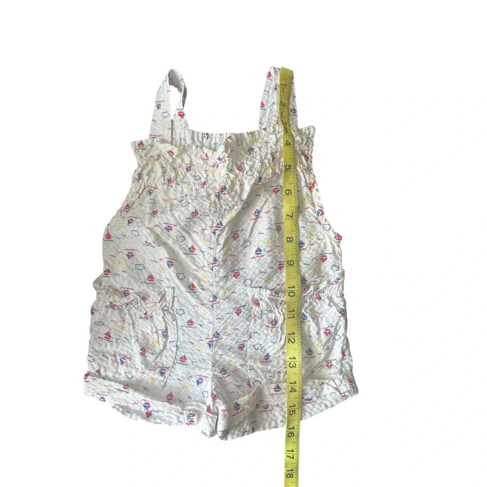 Jet Set Sailboat Romper 18M‎ Vintage Toddler One Piece Sunsuit Made In Hong Kong